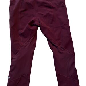 Lululemon maroon Size 10 leggings 23’’